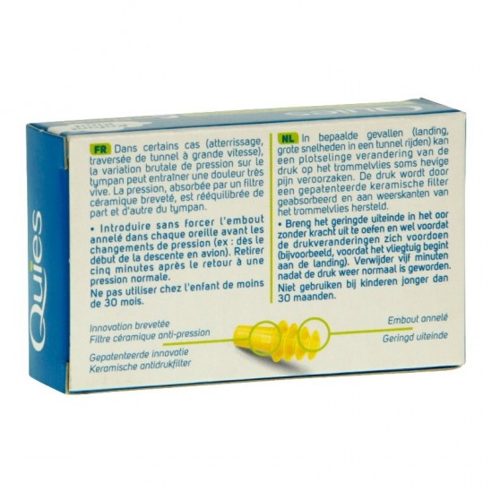 Quies bouchons d'oreilles... Quies bouchons d'oreilles...