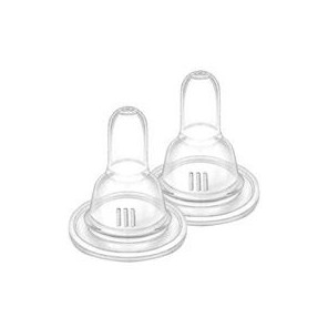 Dodie tétine 2ème âge silicone liquide épais 2 tétines
