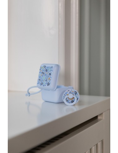 BIBS Boite à sucette - Chamomile Lawn Baby Blue