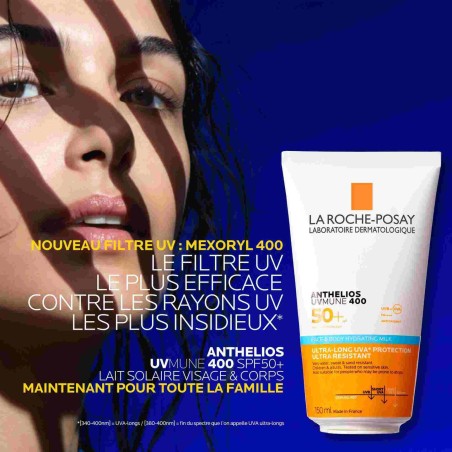 La Roche Posay Anthelios UVMUNE 400 Lait Hydratant Visage et Corps