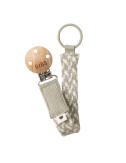 BIBS Attache sucette tressée - Sand / Ivory