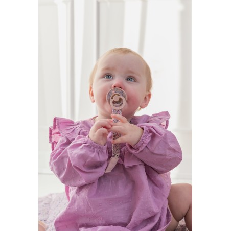 BIBS Attache sucette tressée - Eloise Blush