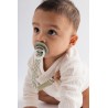 BIBS Attache sucette tressée - Sage / Ivory