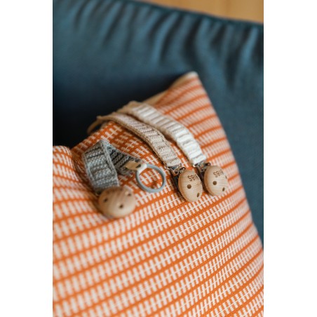 BIBS Attache sucette Tricot - Ivory