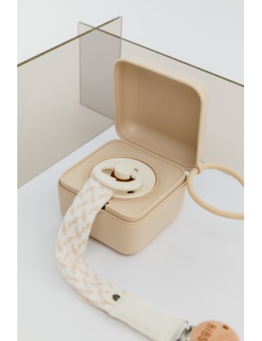 BIBS Attache sucette tressée - Ivory / Vanilla