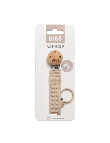 BIBS Attache sucette Tricot - Vanilla