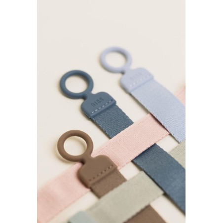 BIBS Attache sucette Ruban - Dusty Blue