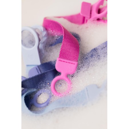 BIBS Attache sucette Ruban Blush