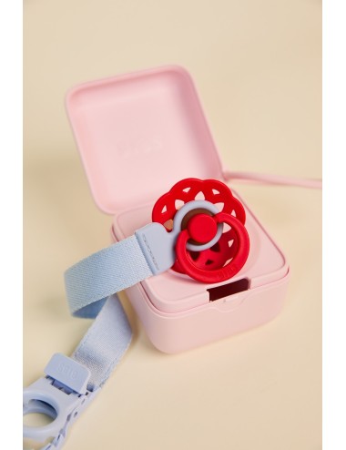 BIBS Attache sucette Ruban - Dusty Blue