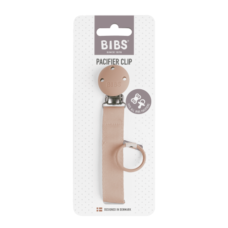 BIBS Attache sucette Ruban Blush