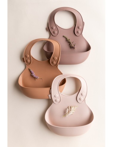 BIBS Bavoir en Silicone - Blush