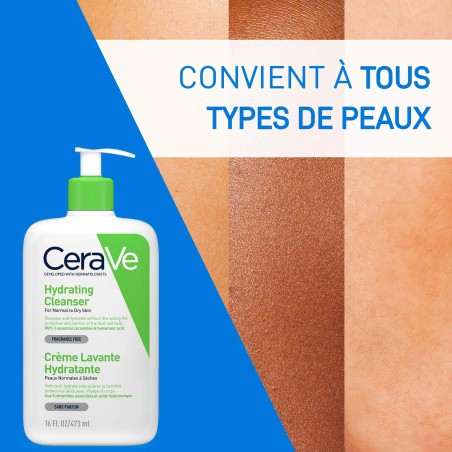 CeraVe Crème Lavante Hydratante 473ml