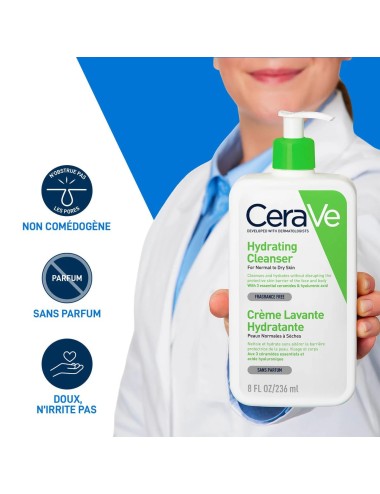 CeraVe Crème Lavante Hydratante 236ml