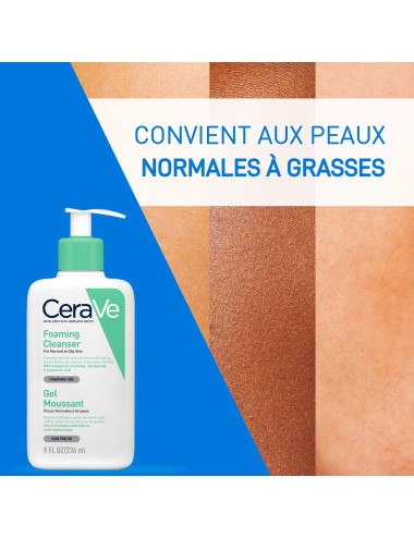 CeraVe Gel Moussant Nettoyant Peaux Normales à Grasses - 236ml