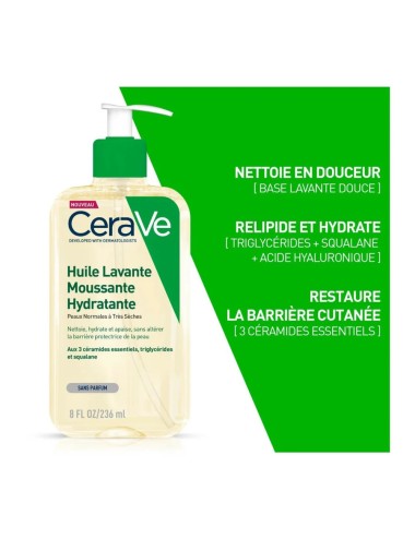 CeraVe Huile Lavante Moussante Hydratante 236ml