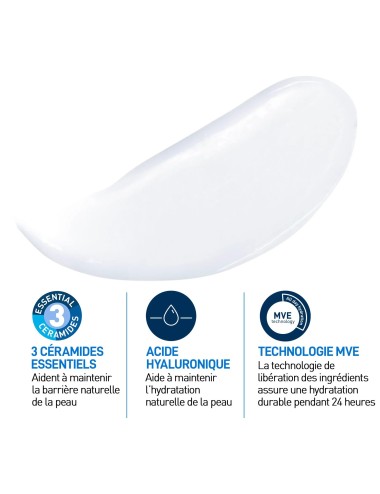 CeraVe Lait Hydratant Léger 236ml Peau Sèche à Très Sèche