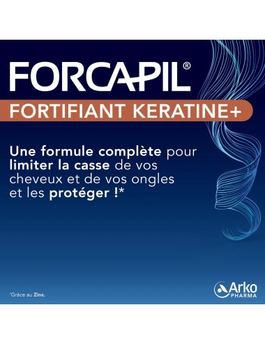 Forcapil Fortifiant Kératine Anti-Casse – 60 gélules