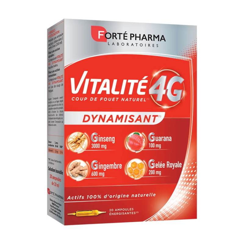Forté Pharma Vitalité 4G Dynamisant Ampoules