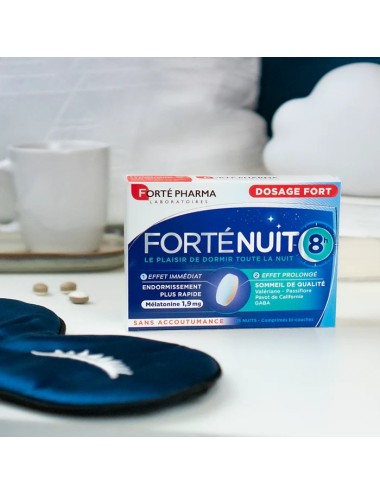 Forté Pharma Forté Nuit 8h Mélatonine – 15 comprimés