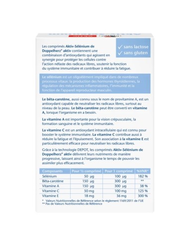 Doppelherz Aktiv Sélénium – 30 comprimés