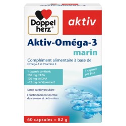 Doppelherz Aktiv Oméga 3 Marin – 60 capsules