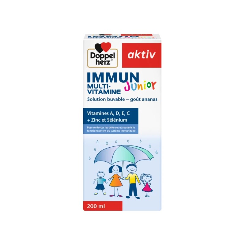 Doppelherz Aktiv Multivitamine Junior Goût Ananas – 200 ml
