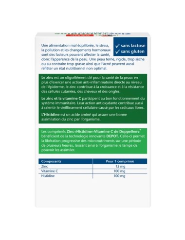 Doppelherz Zinc + Histidine + Vitamine C