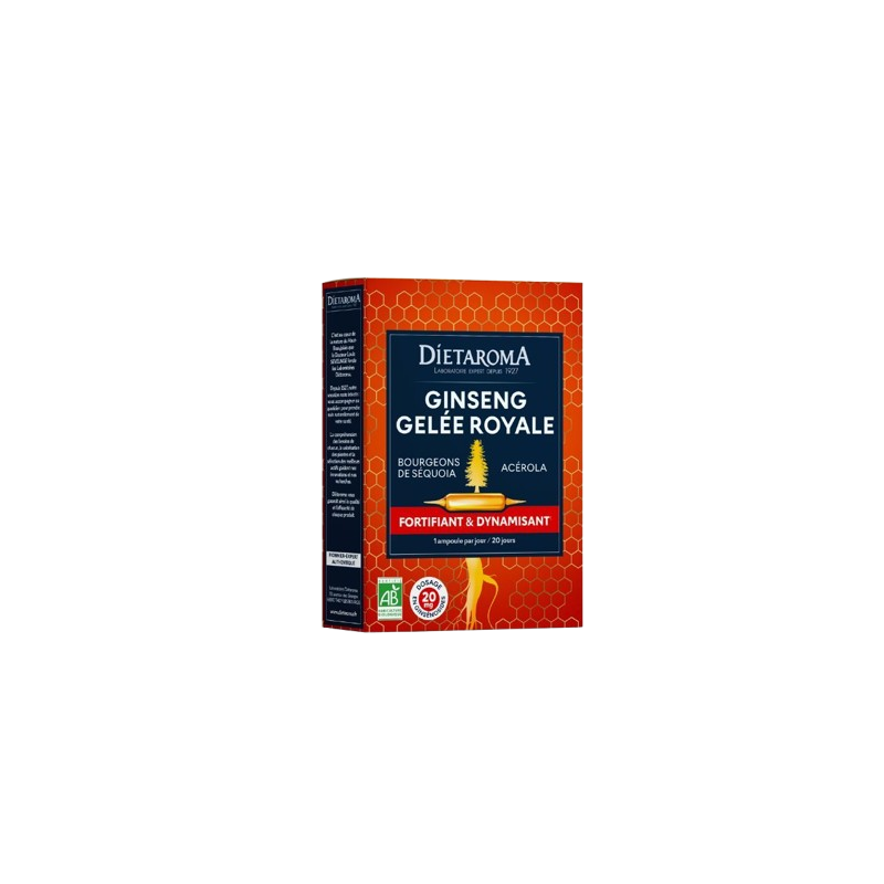 Dietaroma Ginseng & Gelée Royale – 20 ampoules