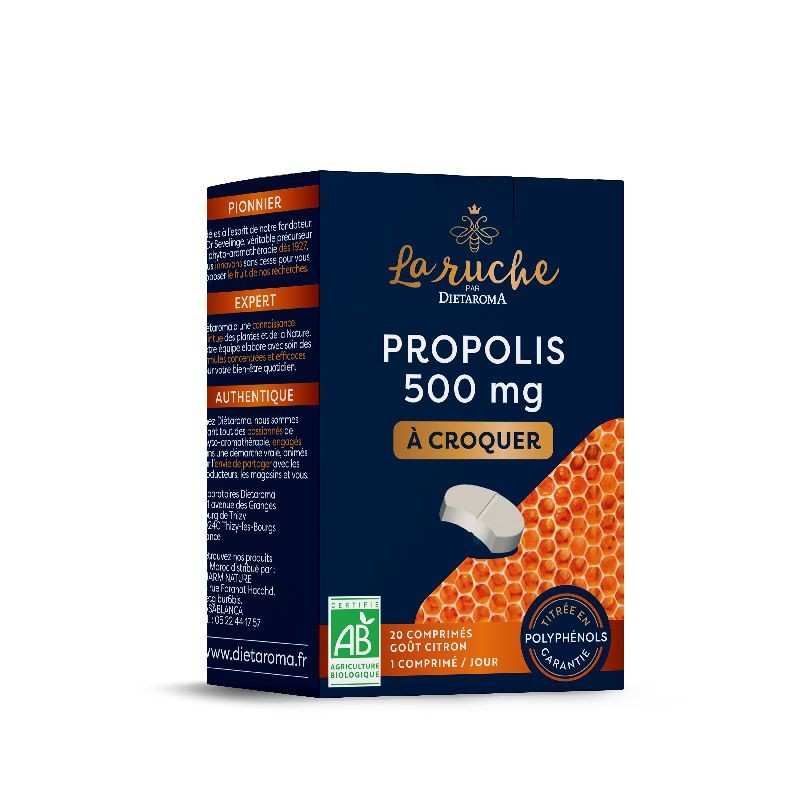 Dietaroma La Ruche Propolis 500 mg à croquer – 20 comprimés