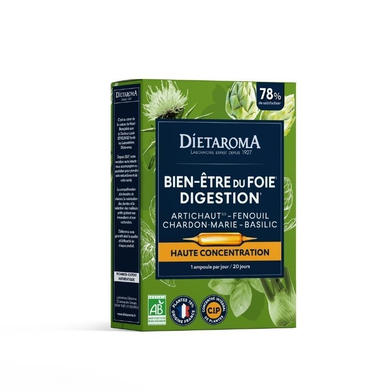Dietaroma Bien-Être du Foie Digestion – 20 ampoules