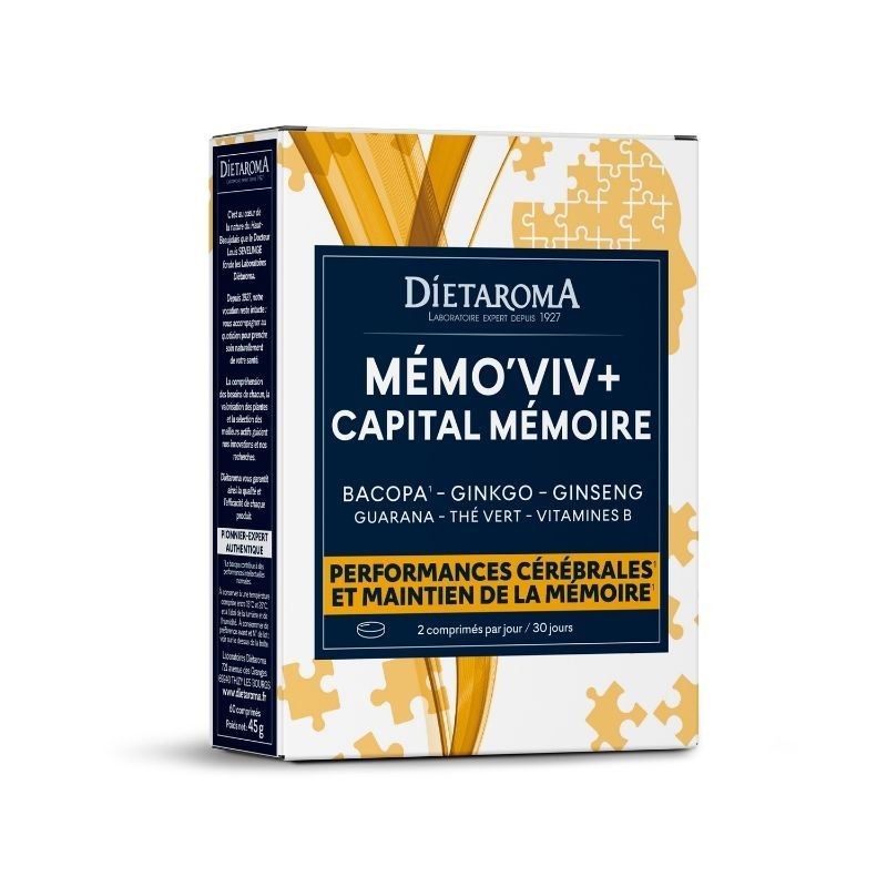 Dietaroma Memo Viv Capital Mémoire – 60 comprimés
