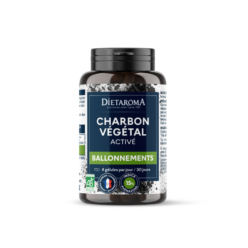 Dietaroma Charbon Végétal Bio – 120 gélules