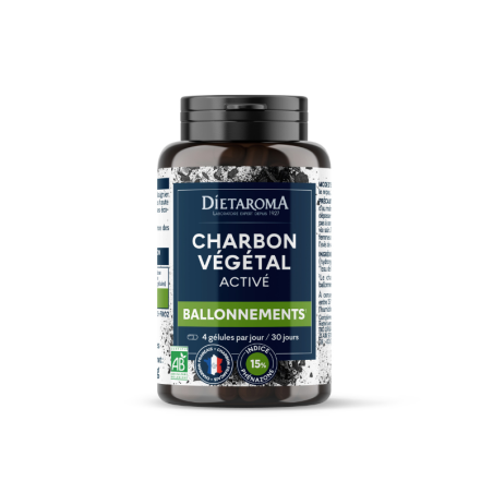 Dietaroma Charbon Végétal Bio – 120 gélules