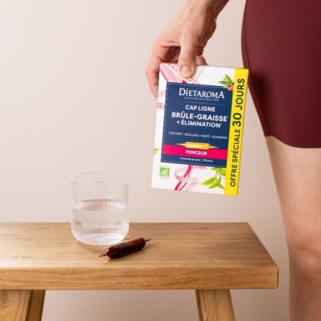 Dietaroma Cap Ligne Brûle Graisse + élimination – 30 ampoules + 10 offertes
