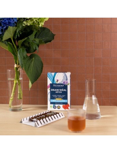 Dietaroma Drain Idéal Détox 5 Émonctoires Bio – 20 ampoules