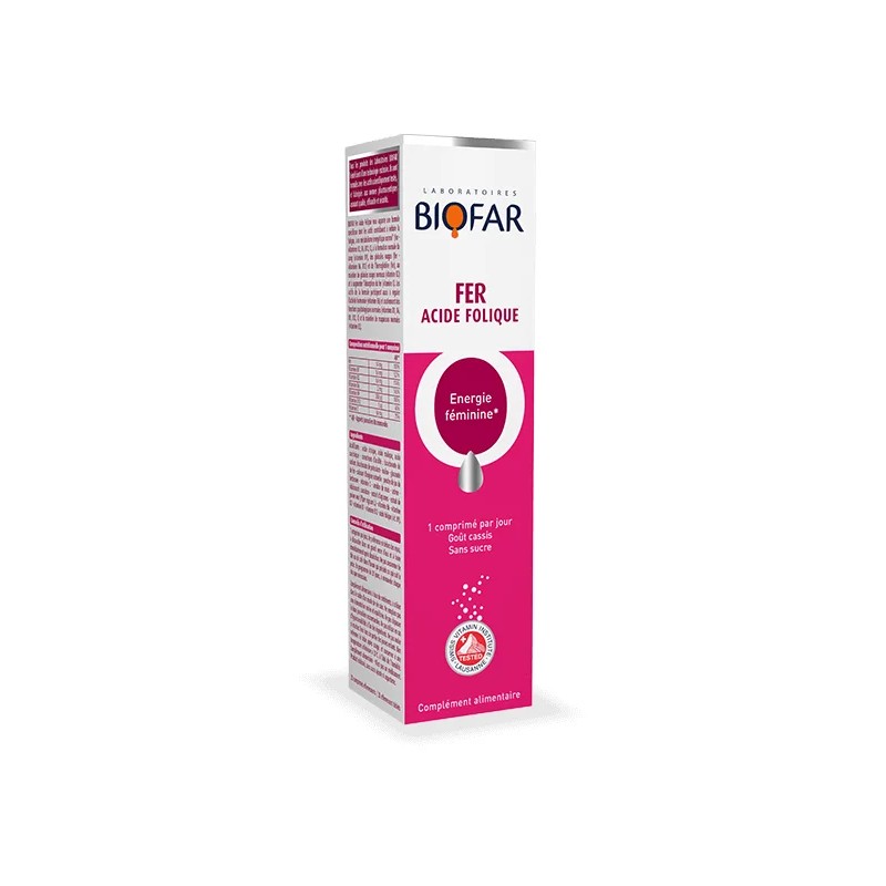 Biofar Fer + Acide Folique – 20 capsules