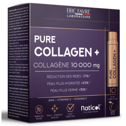 Eric Favre Pure Collagen+ 10 000 mg – 10 ampoules de 25 ml