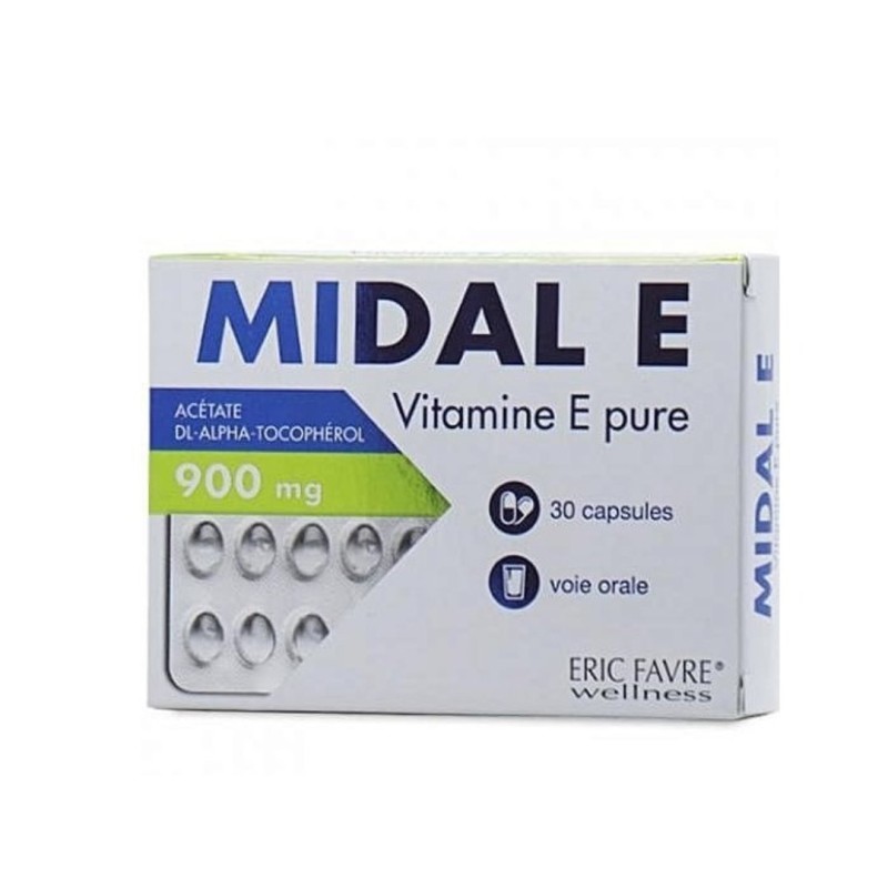 Eric Favre Midal E Vitamine E 30 mg – 30 capsules