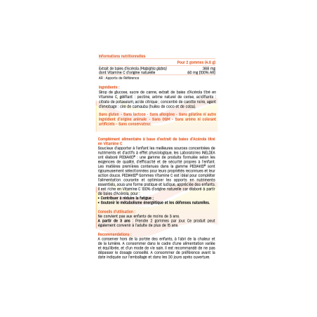 Pediakid Gommes Vitamine C – 60 gommes