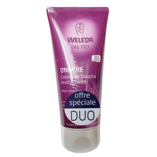 Weleda crème de douche onagre revitalisante lot de 2 x 200ml Weleda crème de douche onagre revitalisante lot de 2 x 200ml