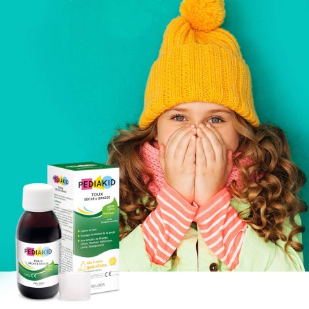 Pediakid Sirop Toux Sèche & Grasse Goût Citron – 125 ml
