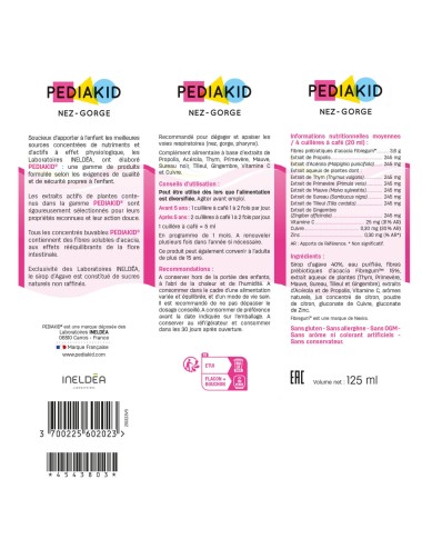 Pediakid Nez-Gorge Sirop – 125 ml