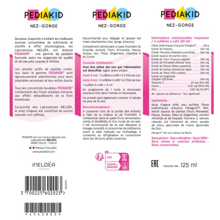 Pediakid Nez-Gorge Sirop – 125 ml