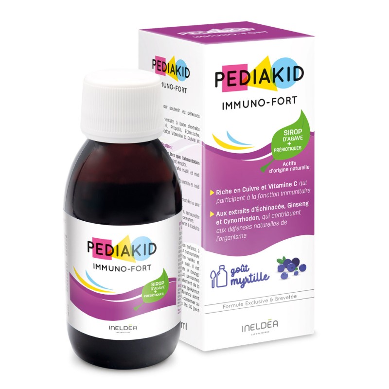 Pediakid Immuno-Fort Goût Myrtille Sirop – 125 ml