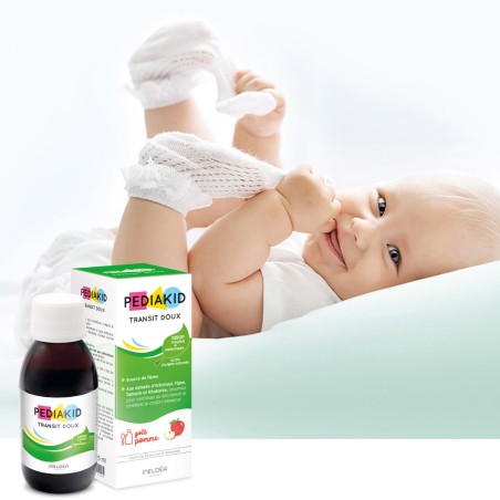 Pediakid Sirop Transit Doux Goût Pomme – 125 ml