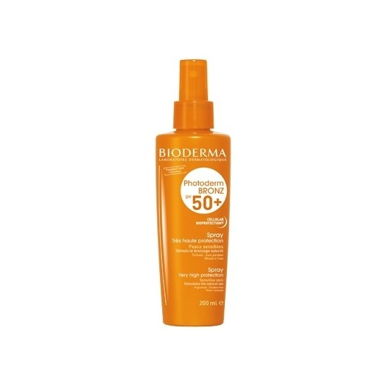 Bioderma photoderm bronz spray solaire spf 50+ 200ml Bioderma photoderm bronz spray solaire spf 50+ 200ml
