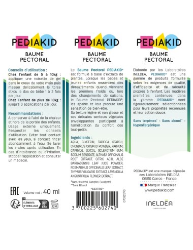 Pediakid Baume Pectoral – 40 ml