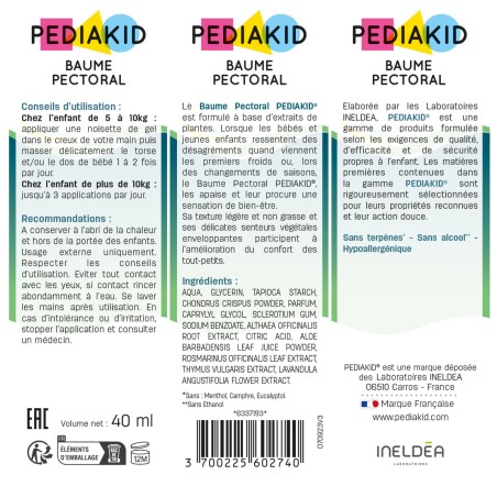 Pediakid Baume Pectoral – 40 ml