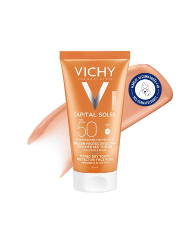 Vichy Capital Soleil Crème Toucher Sec Teintée SPF 50+