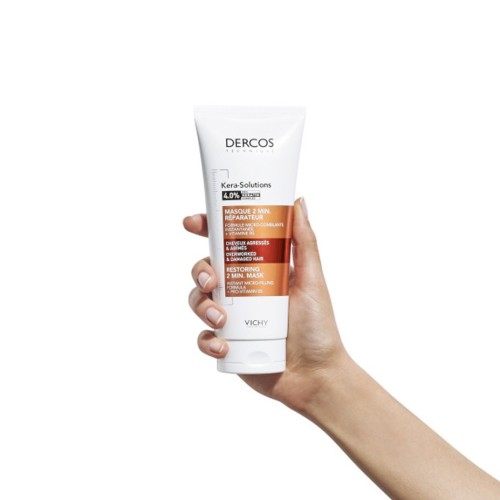 VICHY DERCOS Kera-Solutions Masque Réparateur 2 min CHEVEUX ABÎMÉS – 200 ml